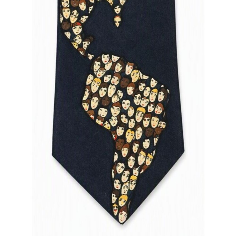 Save The Children Necktie Rimma "Ties Between Us" 100% Silk Tie Vintage